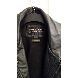 Wilsons Leather Jacket‎ Insulated Thinsulate Black Coat Warm Mens Size L